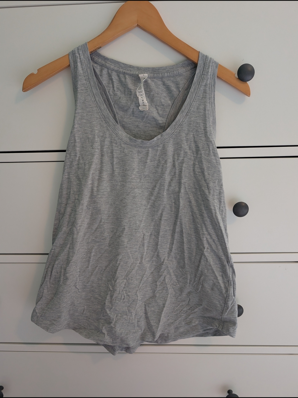 lululemon athletica Light Hearher Gray Scoop Love Tank 8